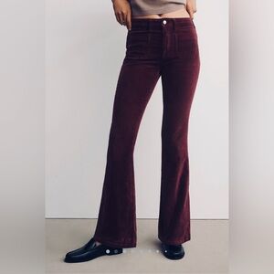 PILCRO. Icon High-Rise Trouser Bootcut Corduroy. Size 27.